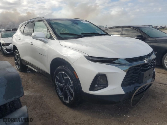 2022 Chevrolet Blazer RS with VIN 3GNKBKRS4NS163681, listed as a Copart auction lot 84771414 with 0 mi miles and Non Repairable. Bid and sale history available at carsss.com. Image 4.