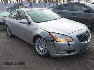 2011 Buick Regal CXL Turbo TO2 with VIN W04GW5EV6B1126921, listed as a IAAI auction lot 41463638 with 107,128 mi miles. Bid and sale history available at carsss.com. Image 1.
