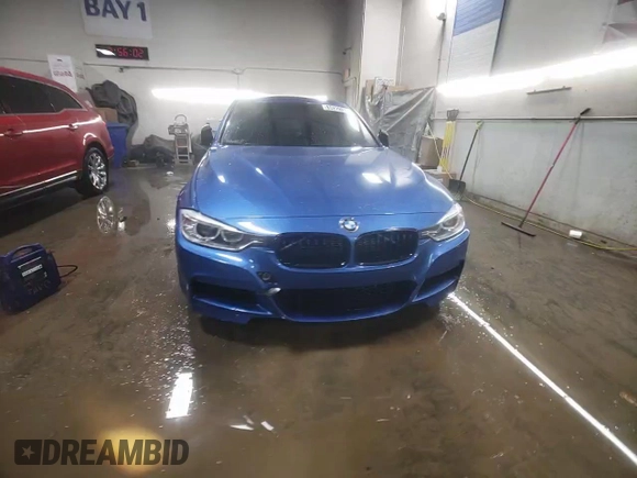 2015 BMW 3 Series 335i xDrive with VIN WBA3B9C56FP705241, listed as a Copart auction lot 85219074 with 193,438 mi miles and Salvage title. Bid and sale history available at DreamBid. Image 13.