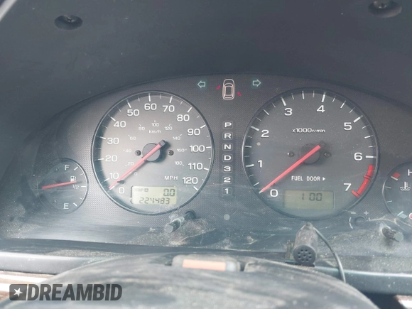 2001 Subaru Legacy Outback Limited with VIN 4S3BE686017205770, listed as a IAAI auction lot 40132738 with 224,483 mi miles and . Bid and sale history available at DreamBid. Image 7.