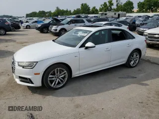 2017 Audi A4 Premium with VIN WAUDNAF44HN046428, listed as a Copart auction lot 59753155 with 104,236 mi miles and Salvage title. Bid and sale history available at DreamBid. Image 1.