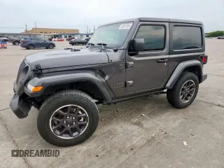 2021 Jeep Wrangler 80th Anniversary with VIN 1C4GJXAN8MW649305, listed as a Copart auction lot 58587985 with 47,146 mi miles and Salvage title. Bid and sale history available at DreamBid. Image 1.