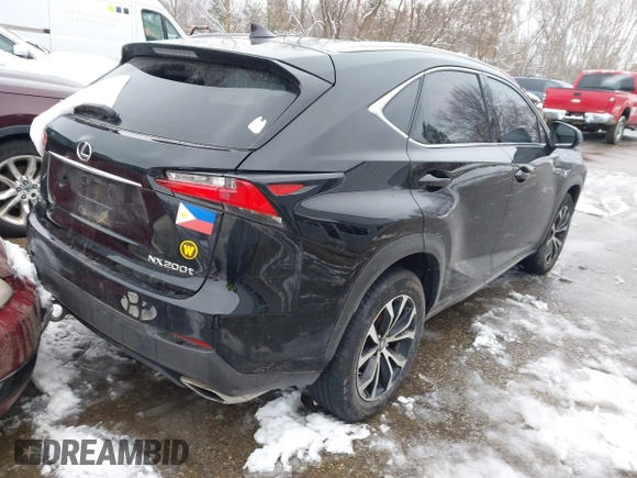 2015 Lexus NX 200t with VIN JTJBARBZ8F2011960, listed as a IAAI auction lot 41167158 with Not Provided miles. Bid and sale history available at carsss.com. Image 4.