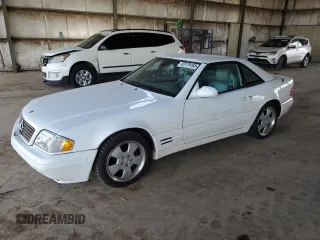 1999 Mercedes-Benz SL-Class with VIN WDBFA68F2XF186309, listed as a Copart auction lot 53179165 with 74,904 mi miles and Clean Title. Bid and sale history available at carsss.com. Image 1.