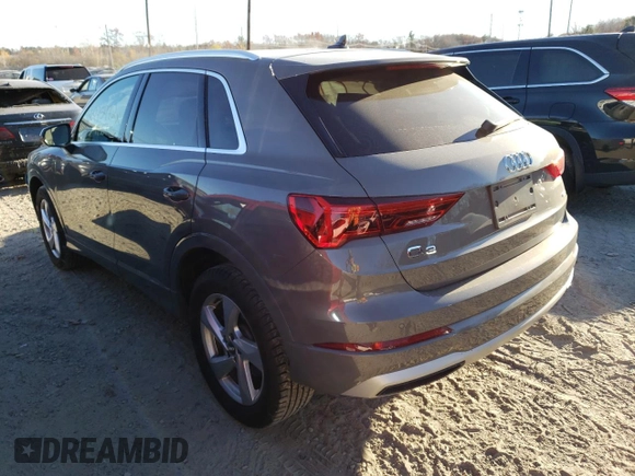 2020 Audi Q3 Premium Plus with VIN WA1BECF32L1106925, listed as a Copart auction lot 66995972 with 17,457 mi miles. Bid and sale history available at carsss.com. Image 3.