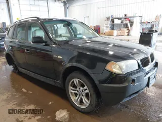 2004 BMW X3 3.0i with VIN WBXPA93444WA30464, listed as a IAAI auction lot 41752812 with 172,447 mi miles. Bid and sale history available at carsss.com. Image 1.