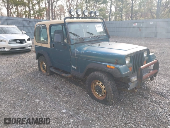 1995 Jeep Wrangler S with VIN 1J4FY19P5SP243137, listed as a IAAI auction lot 41787400 with 136,565 mi miles. Bid and sale history available at carsss.com. Image 1.
