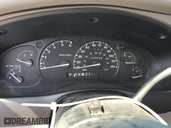 2001 Ford Explorer XLS with VIN 1FMZU72E41ZA71028, listed as a Copart auction lot 59396175 with 200,898 mi miles and Salvage title. Bid and sale history available at DreamBid. Image 9.