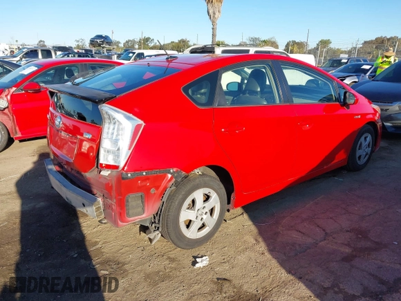 2010 Toyota Prius II with VIN JTDKN3DU8A0122759, listed as a IAAI auction lot 41828520 with 143,658 mi miles. Bid and sale history available at carsss.com. Image 4.