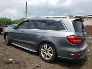 2017 Mercedes-Benz GLS 450 with VIN 4JGDF6EE4HA954520, listed as a Copart auction lot 58575915 with 123,218 mi miles and Salvage title. Bid and sale history available at DreamBid. Image 2.