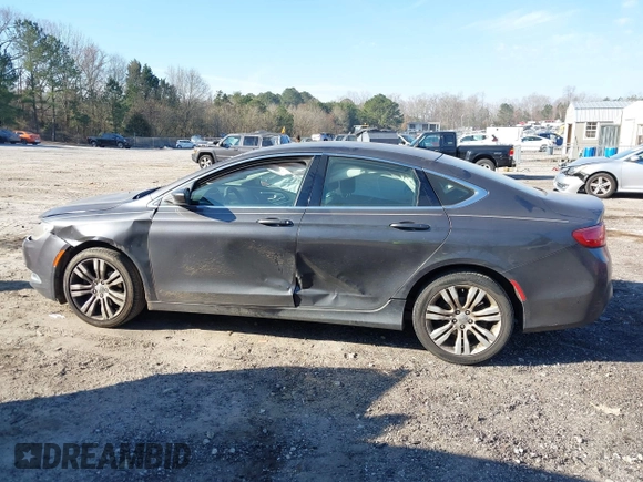 2015 Chrysler 200 Limited with VIN 1C3CCCAB2FN754071, listed as a IAAI auction lot 41686277 with 166,890 mi miles and . Bid and sale history available at carsss.com. Image 14.