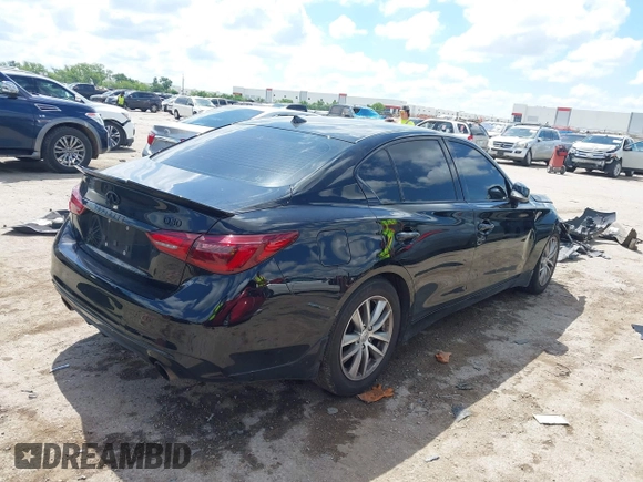 2021 Infiniti Q50 Pure with VIN JN1EV7AP9MM702072, listed as a IAAI auction lot 42232189 with 93,550 mi miles and . Bid and sale history available at DreamBid. Image 4.