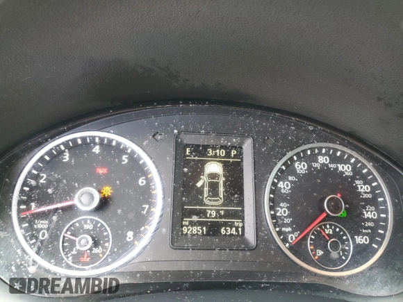2014 Volkswagen Tiguan SE with VIN WVGAV3AXXEW543245, listed as a Copart auction lot 42288905 with 92,851 mi miles and Salvage title. Bid and sale history available at DreamBid. Image 9.