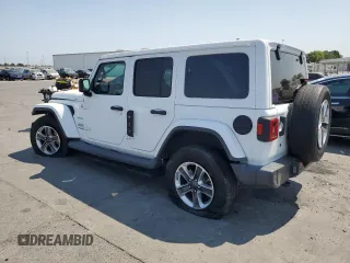 2018 Jeep Wrangler Unlimited Sahara с VIN 1C4HJXEG5JW303515, выставлен на аукционе Copart как лот 59985005 с пробегом 58 628 миль миль и Списание • Salvage title. История ставок и продаж доступна на DreamBid. Изображение 2.