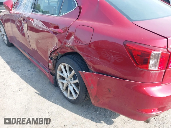 2013 Lexus IS 250 with VIN JTHCF5C28D5063750, listed as a IAAI auction lot 42464900 with 154,835 mi miles and . Bid and sale history available at DreamBid. Image 6.