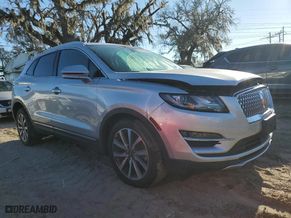 2019 Lincoln MKC Reserve with VIN 5LMCJ3D94KUL09107, listed as a Copart auction lot 87059744 with 27,502 mi miles and Salvage Title. Bid and sale history available at carsss.com. Image 4.