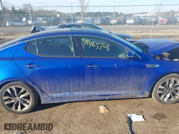 2015 Kia Optima SX Turbo with VIN 5XXGR4A66FG416821, listed as a IAAI auction lot 41465168 with 141,599 mi miles. Bid and sale history available at carsss.com. Image 14.