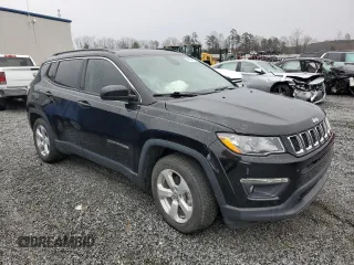 2020 Jeep Compass Latitude with VIN 3C4NJCBBXLT153012, listed as a Copart auction lot 48601875 with 60,850 mi miles and Salvage Title. Bid and sale history available at carsss.com. Image 4.
