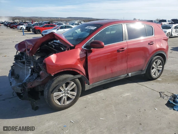 2018 Kia Sportage LX with VIN KNDPM3AC1J7394145, listed as a Copart auction lot 88602215 with 88,982 mi miles and Salvage Title. Bid and sale history available at carsss.com. Image 1.