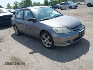 2004 Honda Civic LX with VIN 1HGES16514L020322, listed as a IAAI auction lot 42144118 with 106,190 mi miles. Bid and sale history available at carsss.com. Image 1.