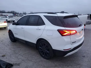 2024 Chevrolet Equinox RS with VIN 3GNAXMEGXRS130622, listed as a Copart auction lot 43240515 with 14,354 mi miles and Salvage Title. Bid and sale history available at carsss.com. Image 2.