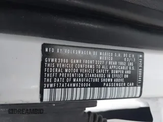 2017 Volkswagen Beetle Fleet с VIN 3VWF17AT4HM626004, выставлен на аукционе IAAI как лот 42147504 с пробегом 67 929 миль миль и . История ставок и продаж доступна на DreamBid. Изображение 9.