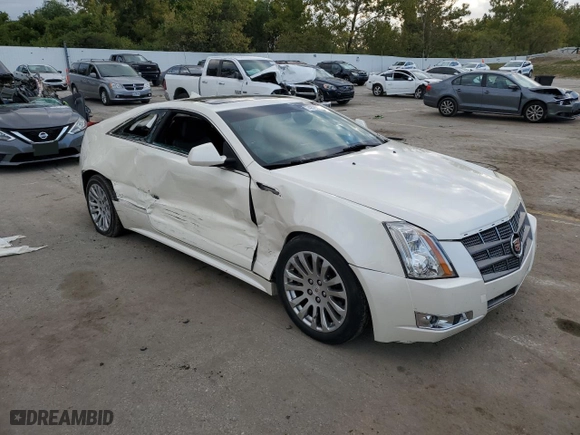 2011 Cadillac CTS Coupe Performance with VIN 1G6DJ1ED3B0153249, listed as a Copart auction lot 74376504 with 83,838 mi miles and Salvage Title. Bid and sale history available at carsss.com. Image 4.