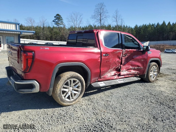 2019 GMC Sierra 1500 SLT with VIN 3GTU9DED2KG265625, listed as a Copart auction lot 45293105 with 112,137 mi miles and Salvage Title. Bid and sale history available at carsss.com. Image 3.