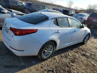 2013 Kia Optima LX with VIN 5XXGM4A72DG233047, listed as a Copart auction lot 46324185 with 137,128 mi miles and Salvage Title. Bid and sale history available at carsss.com. Image 3.