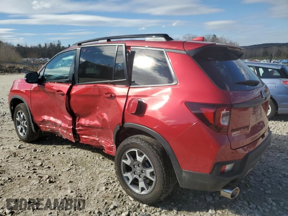 2023 Honda Passport TrailSport with VIN 5FNYF8H61PB029379, listed as a Copart auction lot 49202384 with 15,688 mi miles and Salvage Title. Bid and sale history available at carsss.com. Image 2.