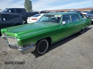 1969 Cadillac Brougham z VIN P9173311, wystawiony jako Copart lot #77826624 z przebiegiem 32 340 mil mil oraz Szkody całkowita. Historia ofert i sprzedaży dostępna na DreamBid. Obrazek 1.