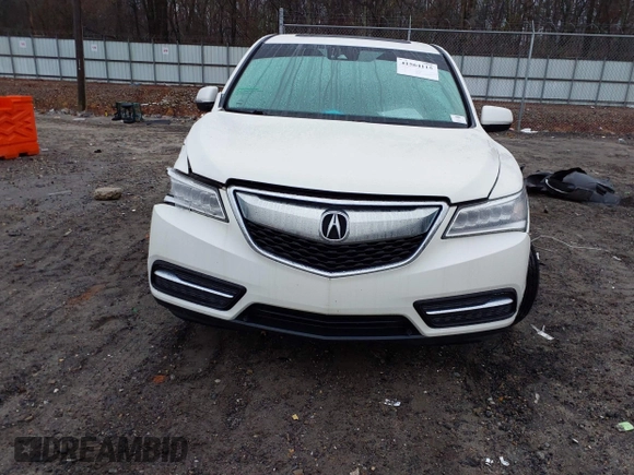 2016 Acura MDX w/Tech with VIN 5FRYD3H49GB008253, listed as a IAAI auction lot 41564115 with 127,500 mi miles. Bid and sale history available at carsss.com. Image 12.