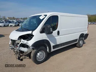 2023 Ram ProMaster Cargo with VIN 3C6LRVAG4PE595603, listed as a IAAI auction lot 42090733 with 29,967 mi miles and . Bid and sale history available at DreamBid. Image 2.