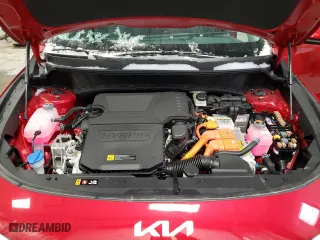 2025 Kia Niro EX with VIN KNDCR3LE7S5223119, listed as a Copart auction lot 47631945 with 336 mi miles and Salvage Title. Bid and sale history available at carsss.com. Image 12.