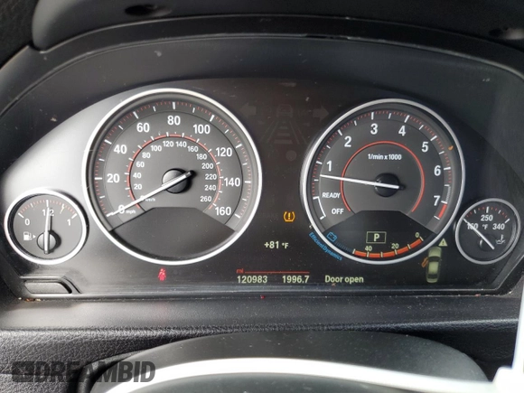 2016 BMW 3 Series 328i with VIN WBA8E9C54GK647559, listed as a Copart auction lot 50257465 with 120,983 mi miles and Salvage Title. Bid and sale history available at DreamBid. Image 9.