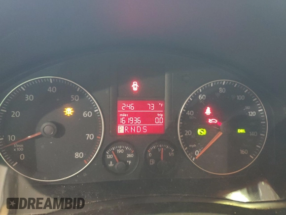 2009 Volkswagen Jetta SE with VIN 3VWRM71K29M024098, listed as a Copart auction lot 64579435 with 161,936 mi miles and Non repairable. Bid and sale history available at DreamBid. Image 9.