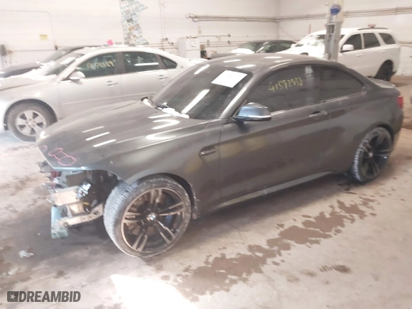 2017 BMW M2 with VIN WBS1H9C36HV888803, listed as a IAAI auction lot 41592938 with 71,762 mi miles. Bid and sale history available at carsss.com. Image 2.