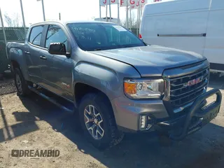 2021 GMC Canyon 4WD AT4 w/Leather with VIN 1GTG6FENXM1282684, listed as a IAAI auction lot 41757981 with 44,807 mi miles. Bid and sale history available at carsss.com. Image 1.