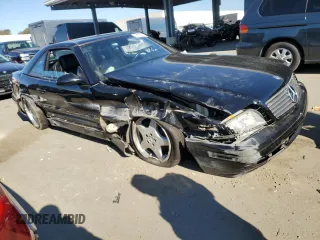 1999 Mercedes-Benz SL-Class with VIN WDBFA68F0XF187331, listed as a Copart auction lot 42855015 with 0 mi miles and Salvage Title. Bid and sale history available at carsss.com. Image 4.