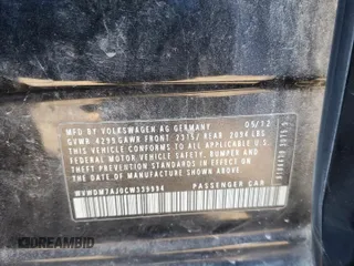 2012 Volkswagen Golf TDI with VIN WVWDM7AJ0CW339994, listed as a Copart auction lot 83026814 with 171,386 mi miles and Salvage title. Bid and sale history available at DreamBid. Image 15.