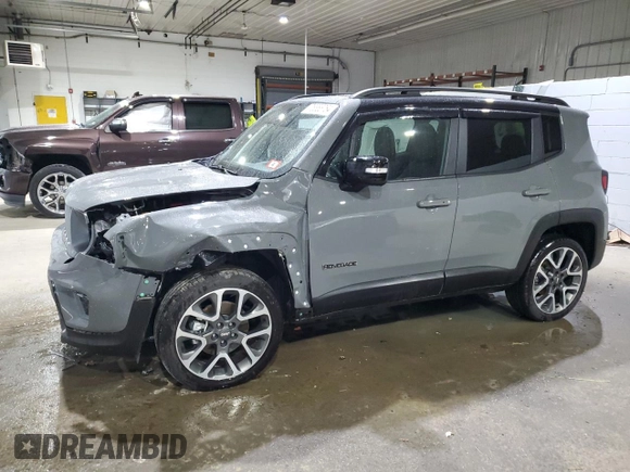 2022 Jeep Renegade Limited with VIN ZACNJDD12NPN47797, listed as a Copart auction lot 75655764 with 15,623 mi miles and Salvage title. Bid and sale history available at DreamBid. Image 1.