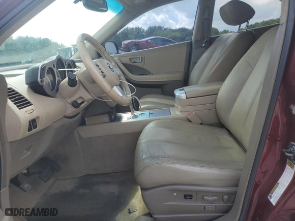 2007 Nissan Murano S with VIN JN8AZ08W47W601376, listed as a Copart auction lot 67046704 with 187,088 mi miles and Salvage Title. Bid and sale history available at carsss.com. Image 7.