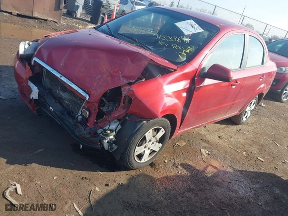 2008 Chevrolet Aveo LS with VIN KL1TD56668B086156, listed as a IAAI auction lot 41888691 with 94,782 mi miles. Bid and sale history available at carsss.com. Image 2.