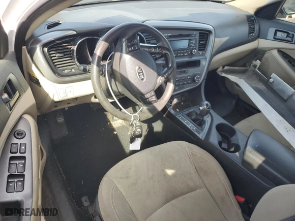 2012 Kia Optima LX with VIN 5XXGM4A74CG028537, listed as a Copart auction lot 51565835 with 0 mi miles and Salvage Title. Bid and sale history available at carsss.com. Image 8.