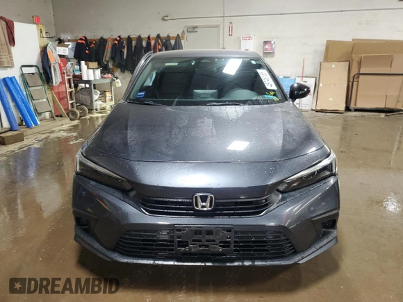 2022 Honda Civic Sedan Sport with VIN 2HGFE2F53NH537282, listed as a Copart auction lot 48748155 with 49,614 mi miles and Salvage Title. Bid and sale history available at carsss.com. Image 5.