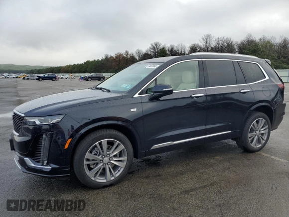 2022 Cadillac XT6 Premium Luxury with VIN 1GYKPDRS1NZ118166, listed as a Copart auction lot 67482984 with 24,980 mi miles and Salvage Title. Bid and sale history available at carsss.com. Image 1.