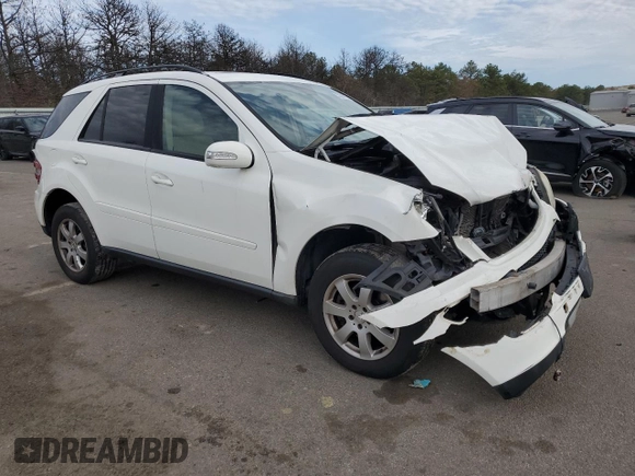 2007 Mercedes-Benz M 350 with VIN 4JGBB86E67A269799, listed as a Copart auction lot 53234715 with 83,236 mi miles and Salvage Title. Bid and sale history available at DreamBid. Image 4.