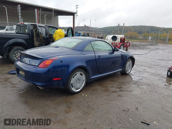 2002 Lexus SC 430 with VIN JTHFN48Y920019368, listed as a IAAI auction lot 37737625 with 155,987 mi miles and . Bid and sale history available at DreamBid. Image 4.