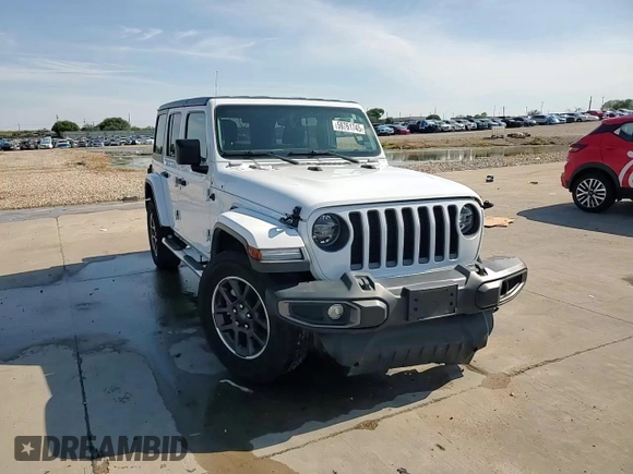 2021 Jeep Wrangler Unlimited Sport S z VIN 1C4HJXDN3MW729708, wystawiony jako Copart lot #58761745 z przebiegiem 64 011 mil mil oraz Szkoda całkowita • Salvage title. Historia ofert i sprzedaży dostępna na DreamBid. Obrazek 13.