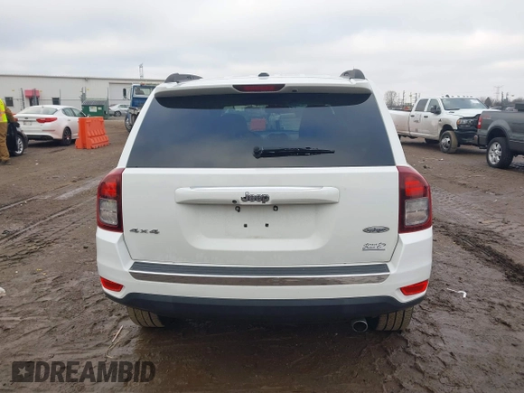 2017 Jeep Compass High Altitude with VIN 1C4NJDEB2HD110539, listed as a IAAI auction lot 41118827 with 94,663 mi miles and . Bid and sale history available at carsss.com. Image 16.